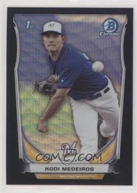 2014 Bowman Draft - Chrome - Black Wave Refractor #CDP9 - Kodi Medeiros