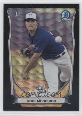 2014 Bowman Draft - Chrome - Black Wave Refractor #CDP9 - Kodi Medeiros