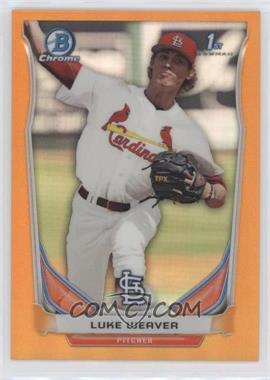 2014 Bowman Draft - Chrome - Orange Refractor #CDP23 - Luke Weaver /25