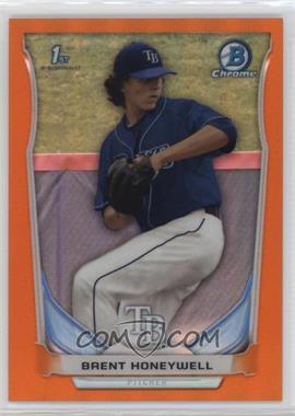 2014 Bowman Draft - Chrome - Orange Refractor #CDP77 - Brent Honeywell /25