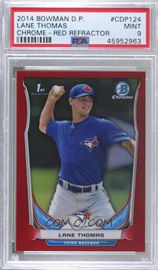 2014 Bowman Draft - Chrome - Red Refractor #CDP124 - Lane Thomas /5 [PSA 9 MINT]