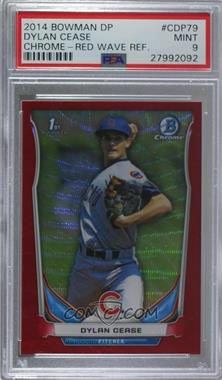 2014 Bowman Draft - Chrome - Red Wave Refractor #CDP79 - Dylan Cease /25 [PSA 9 MINT]