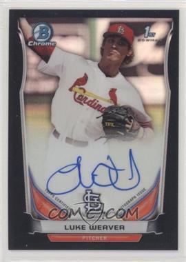 2014 Bowman Draft - Chrome Draft Pick Autographs - Black Refractor #BCA-LW - Luke Weaver /35