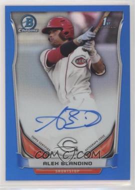 2014 Bowman Draft - Chrome Draft Pick Autographs - Blue Refractor #BCA-AB - Alex Blandino /150