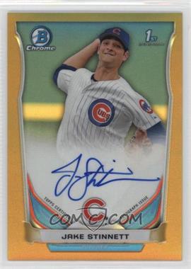 2014 Bowman Draft - Chrome Draft Pick Autographs - Gold Refractor #BCA-JST - Jake Stinnett /50