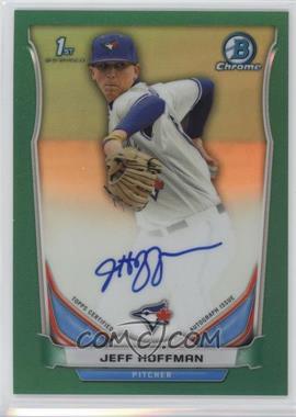 2014 Bowman Draft - Chrome Draft Pick Autographs - Green Refractor #BCA-JH - Jeff Hoffman /99