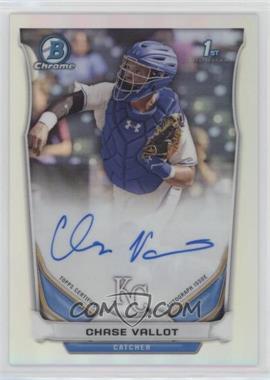 2014 Bowman Draft - Chrome Draft Pick Autographs - Refractor #BCA-CV - Chase Vallot