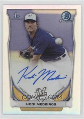 2014 Bowman Draft - Chrome Draft Pick Autographs - Refractor #BCA-KM - Kodi Medeiros