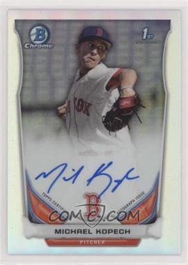 2014 Bowman Draft - Chrome Draft Pick Autographs - Refractor #BCA-MK - Michael Kopech