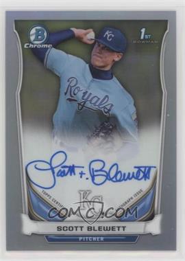 2014 Bowman Draft - Chrome Draft Pick Autographs - Refractor #BCA-SB - Scott Blewett