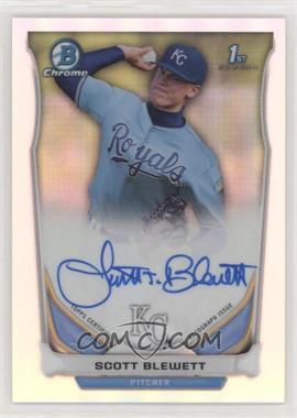 2014 Bowman Draft - Chrome Draft Pick Autographs - Refractor #BCA-SB - Scott Blewett