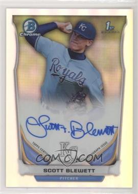 2014 Bowman Draft - Chrome Draft Pick Autographs - Refractor #BCA-SB - Scott Blewett