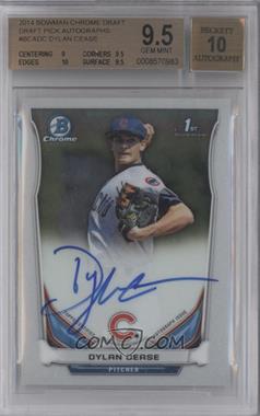 2014 Bowman Draft - Chrome Draft Pick Autographs #BCA-DC - Dylan Cease [BGS 9.5 GEM MINT]