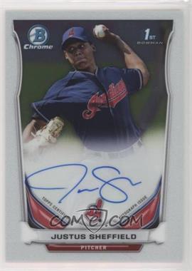 2014 Bowman Draft - Chrome Draft Pick Autographs #BCA-JS - Justus Sheffield