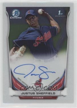 2014 Bowman Draft - Chrome Draft Pick Autographs #BCA-JS - Justus Sheffield