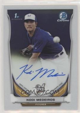 2014 Bowman Draft - Chrome Draft Pick Autographs #BCA-KM - Kodi Medeiros