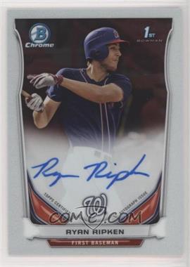 2014 Bowman Draft - Chrome Draft Pick Autographs #BCA-RR - Ryan Ripken