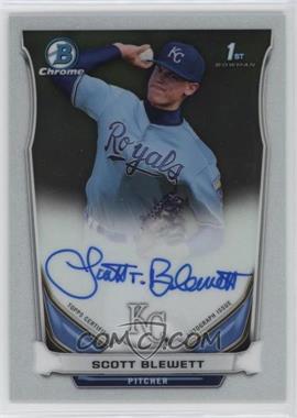 2014 Bowman Draft - Chrome Draft Pick Autographs #BCA-SB - Scott Blewett