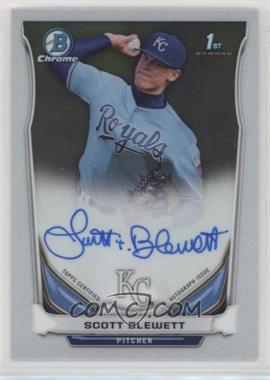 2014 Bowman Draft - Chrome Draft Pick Autographs #BCA-SB - Scott Blewett