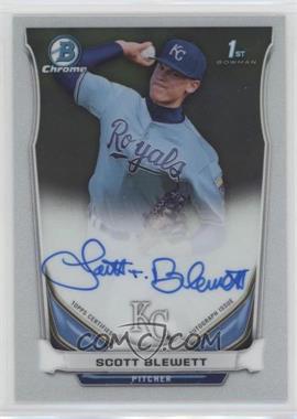 2014 Bowman Draft - Chrome Draft Pick Autographs #BCA-SB - Scott Blewett