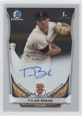 2014 Bowman Draft - Chrome Draft Pick Autographs #BCA-TB - Tyler Beede