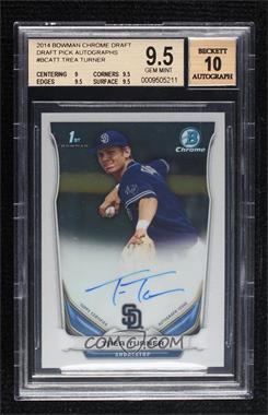 2014 Bowman Draft - Chrome Draft Pick Autographs #BCA-TT - Trea Turner [BGS 9.5 GEM MINT]