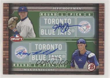 2014 Bowman Draft - Dual Draftees - Autographs #DD-HP - Max Pentecost, Jeff Hoffman /25