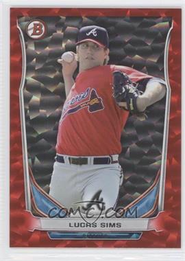 2014 Bowman Draft - Top Prospects - Red Ice #TP-13 - Lucas Sims /150