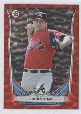 2014 Bowman Draft - Top Prospects - Red Ice #TP-13 - Lucas Sims /150