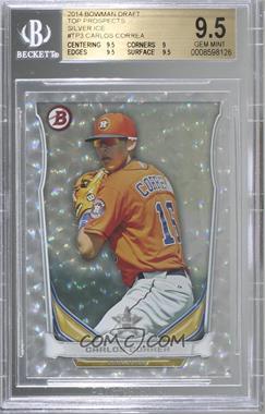 2014 Bowman Draft - Top Prospects - Silver Ice #TP-3 - Carlos Correa [BGS 9.5 GEM MINT]