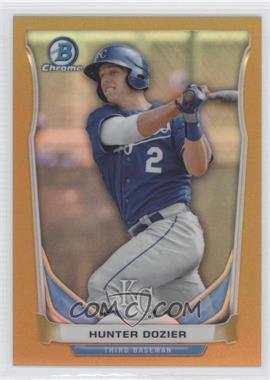 2014 Bowman Draft - Top Prospects Chrome - Gold Refractor #CTP-46 - Hunter Dozier /50