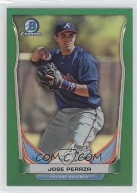 2014 Bowman Draft - Top Prospects Chrome - Green Refractor #CTP-31 - Jose Peraza /150