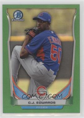 2014 Bowman Draft - Top Prospects Chrome - Green Refractor #CTP-72 - C.J. Edwards /150