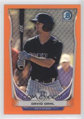 2014 Bowman Draft - Top Prospects Chrome - Orange Refractor #CTP-15 - David Dahl /25