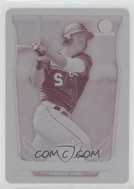 2014 Bowman Draft - Top Prospects Chrome - Printing Plate Magenta #CTP-46 - Hunter Dozier /1