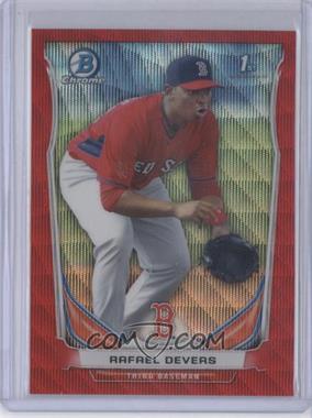 2014 Bowman Draft - Top Prospects Chrome - Red Wave Refractor #CTP-37 - Rafael Devers /25