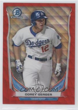 2014 Bowman Draft - Top Prospects Chrome - Red Wave Refractor #CTP-41 - Corey Seager /25