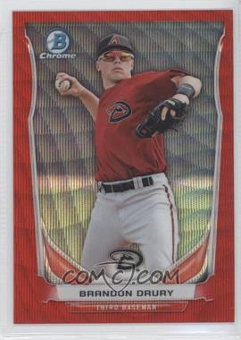2014 Bowman Draft - Top Prospects Chrome - Red Wave Refractor #CTP-77 - Brandon Drury /25
