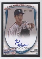 Kodi Medeiros (2013 Perfect Game) [Noted] #/199