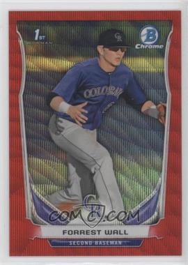 2014 Bowman Draft Picks & Prospects - Chrome - Red Wave Refractors #CDP33 - Forrest Wall /25