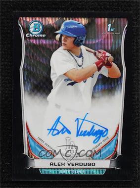 2014 Bowman Draft Picks & Prospects - Chrome Draft Pick Autographs - Black Wave Refractor #BCA-AV - Alex Verdugo /15 [Noted]