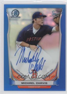 2014 Bowman Draft Picks & Prospects - Chrome Draft Pick Autographs - Blue Refractors #BCA-MIC - Michael Chavis /150