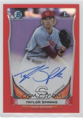 2014 Bowman Draft Picks & Prospects - Chrome Draft Pick Autographs - Red Refractors #BCA-TS - Taylor Sparks /5