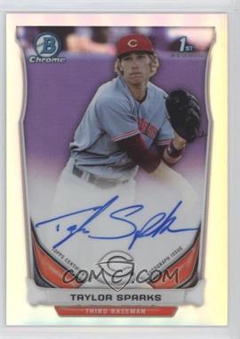 2014 Bowman Draft Picks & Prospects - Chrome Draft Pick Autographs - Refractors #BCA-TS - Taylor Sparks