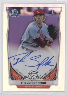 2014 Bowman Draft Picks & Prospects - Chrome Draft Pick Autographs - Refractors #BCA-TS - Taylor Sparks