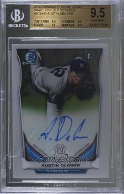 2014 Bowman Draft Picks & Prospects - Chrome Draft Pick Autographs #BCA-AD - Austin DeCarr [BGS 9.5 GEM MINT]