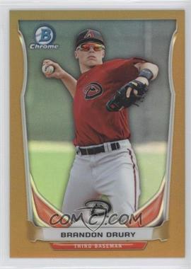 2014 Bowman Draft Picks & Prospects - Top Prospects Chrome - Gold Refractor #CTP-77 - Brandon Drury /50