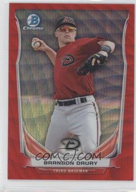 2014 Bowman Draft Picks & Prospects - Top Prospects Chrome - Red Wave Refractor #CTP-77 - Brandon Drury /25