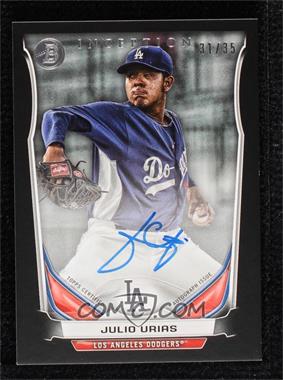 2014 Bowman Inception - Inceptioned Autographs #IBA-JU - Julio Urias /35