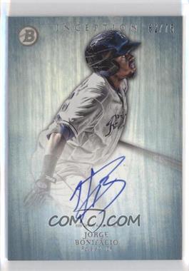 2014 Bowman Inception - Prospect Autographs - Blue #PA-JBO - Jorge Bonifacio /75